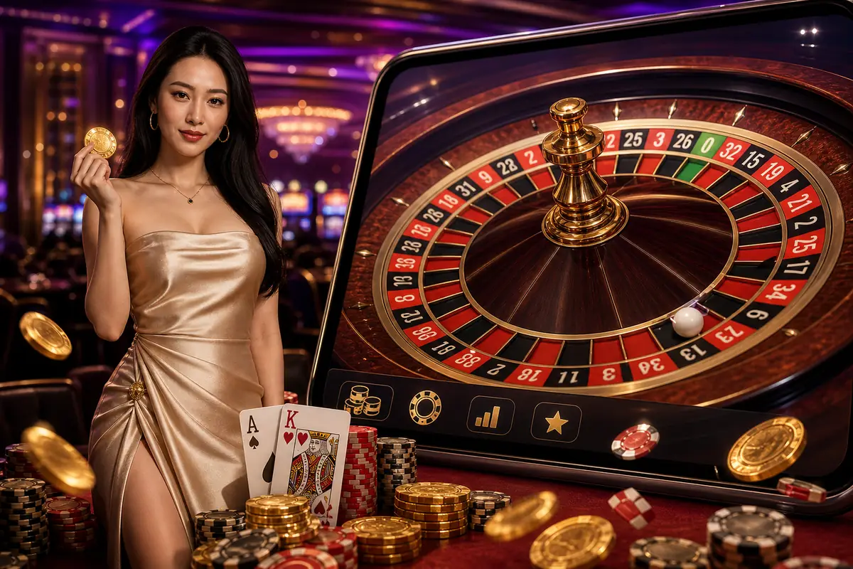 live345 Casino meja live dealer suasana